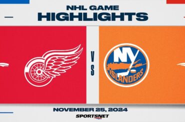 NHL Highlights | Red Wings vs. Islanders - November 25, 2024