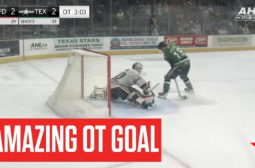 AMAZING GOAL: Cameron Hughes Scores Between-The-Legs Overtime Game-Winner For The Texas Stars