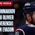 Yegor Chinakhov, Mathieu Olivier, Zach Werenski, HC Dean Evason: CBJ vs. MTL | Postgame Media