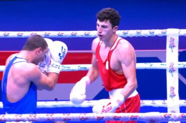 Day 6 (75kg) BIZHAMOV Dzhambulat (RBF) vs  KHARABADZE Giorgi (GEO) | AIBA WCHs 2021