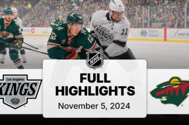 NHL Highlights | Kings vs. Wild - November 5, 2024