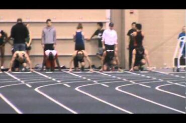 Brian Trump and Ben Hutton - 60 meter dash - Trine Invitational