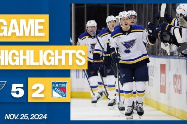 Game Highlights: Blues 5, Rangers 2
