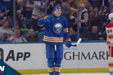 Sabres' Tage Thompson Blasts One-Timer Past Dan Vladar For Power-Play Goal