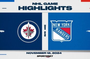 NHL Highlights | Jets vs. Rangers - November 12, 2024
