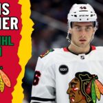 Louis Crevier #46 (Chicago Blackhawks) first NHL goal Nov 27, 2024