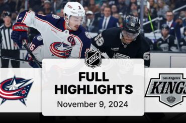 NHL Highlights | Blue Jackets vs. Kings - November 9, 2024