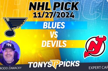St Louis Blues vs New Jersey Devils  11/27/24 NHL Pick for Bet