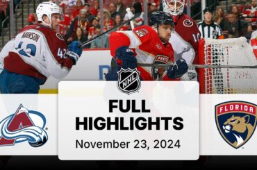 NHL Highlights | Avalanche vs. Panthers - November 23, 2024
