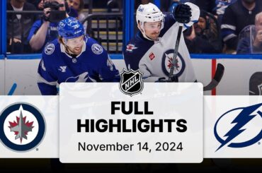 NHL Highlights | Jets vs. Lightning - November 14, 2024