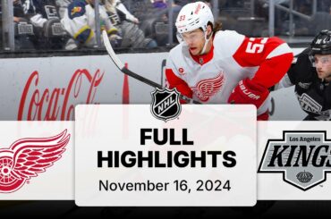 NHL Highlights | Red Wings vs. Kings | November 16, 2024
