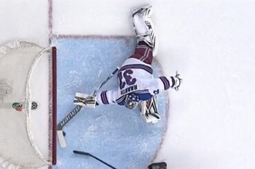 Raanta reaches back for spectacular paddle save