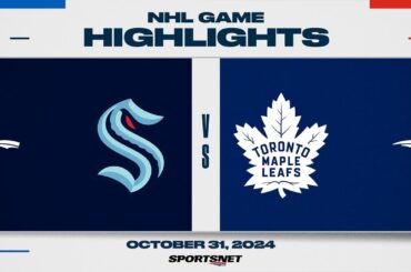NHL Highlights | Maple Leafs vs. Kraken - October 31, 2024