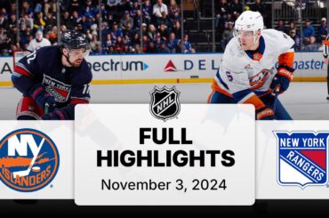 NHL Highlights | Islanders vs. Rangers | November 03, 2024