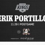 Goaltender Erik Portillo | 11.29 LA Kings Win over Anaheim Ducks