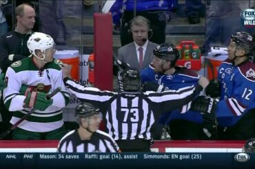 Gotta See It: Landeskog's punches Koivu while on bench