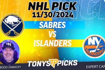 Buffalo Sabres vs New York Islanders 11/30/24 NHL Betting Strategy