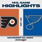 NHL Highlights | Flyers vs. Blues - November 30, 2024