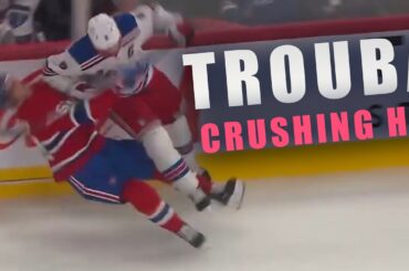 Rangers' Jacob Trouba Flattens Justin Barron With Crushing Hit - 2BC Reacts