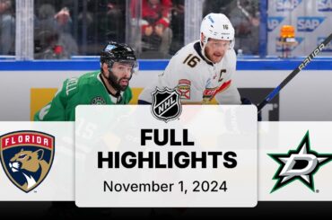 NHL Highlights | Panthers vs. Stars - November 1, 2024 | Global Series Finland