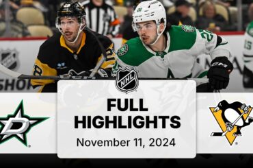 NHL Highlights | Stars vs. Penguins | November 11, 2024