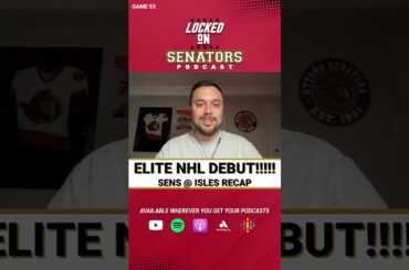 60 Second Recap: Ottawa Senators @ New York Islanders | #nhl Game Recap #shorts
