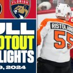 Philadelphia Flyers at Florida Panthers | FULL Shootout Highlights - November 9, 2024