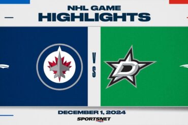NHL Highlights | Jets vs. Stars - December 1, 2024