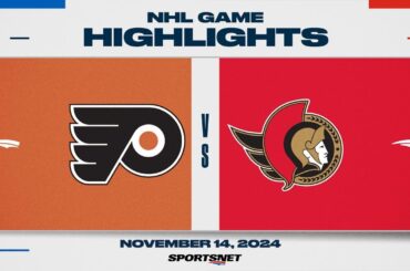 NHL Highlights | Flyers vs. Senators - November 14, 2024