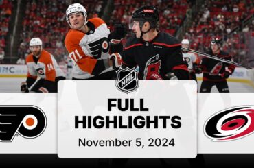 NHL Highlights | Flyers vs. Hurricanes - November 5, 2024