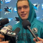 Celebrini on Sharks' Goal-Scoring Binge, How He's Handling Busy Game Schedule