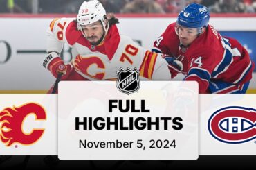 NHL Highlights | Flames vs. Canadiens - November 5, 2024