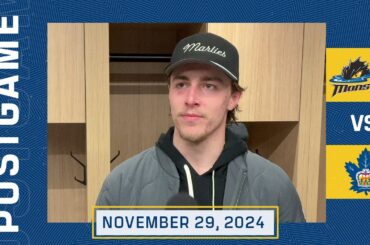 Toronto Marlies Media Availability | Postgame vs.Monsters | November 29, 2024