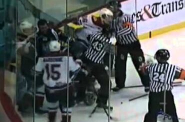 Dmitrij Jaskin Hit on Ryan MacKinnon Feb 11, 2013