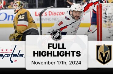 NHL Highlights | Capitals vs. Golden Knights | November 17, 2024