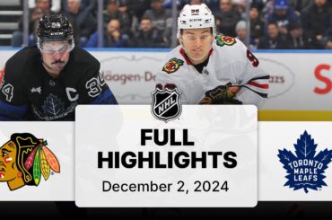 NHL Highlights | Blackhawks vs. Maple Leafs - December 2, 2024