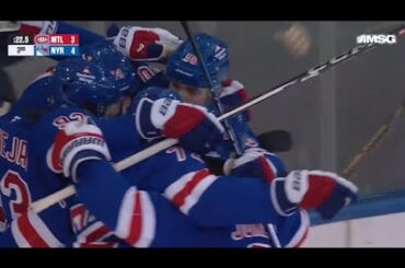 Kaapo Kakko's Late Power Play GW Goal vs MTL | All TV Feeds | MTL v NYR | November 30th, 2024