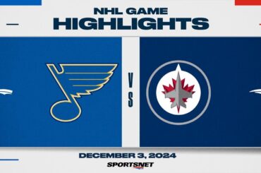 NHL Highlights | Blues vs. Jets - December 3, 2024