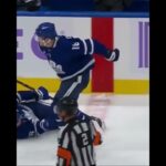 Steven Lorentz With Friendly Fire LEVELING Mitch Marner😭🤣 #hockey #mapleleafs #shorts
