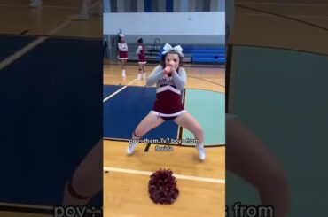 The cheerleaders got it just right 😂🔥 #shorts