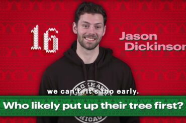 Who puts up their Christmas tree first? 🤔🎄| Chicago Blackhawks