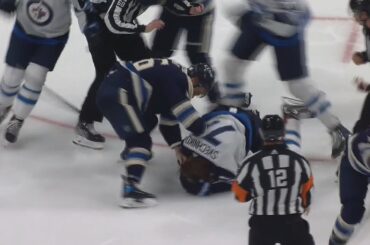 Max Domi Shoots Puck After Whistle Then Goes After Evgeny Svechnikov