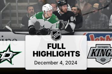NHL Highlights | Stars vs. Kings | December 04, 2024