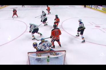 Oilers' Strome snipes it bardown on Allen
