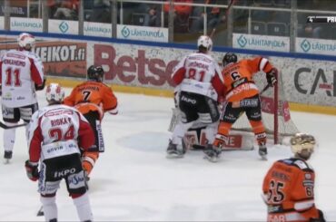 Niklas Hagman joutuu suihkuun kun potkaisee vastustajaa?!!