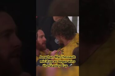 Jonathan Marchessault mic’d up as Vegas wins their first Stanley Cup! #youtubeshorts  #nhl