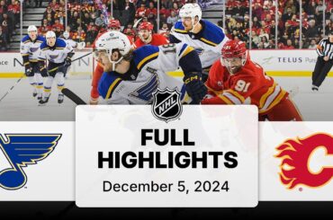 NHL Highlights | Blues vs. Flames | December 05, 2024