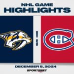 NHL Highlights | Predators vs. Canadiens - December 5, 2024