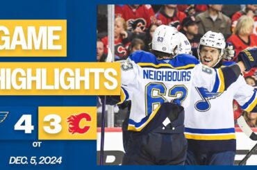 Game Highlights: Blues 4, Flames 3 (OT)