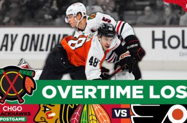 Matvei Michkov, Flyers beat Chicago Blackhawks in OVERTIME | CHGO Blackhawks POSTGAME Podcast